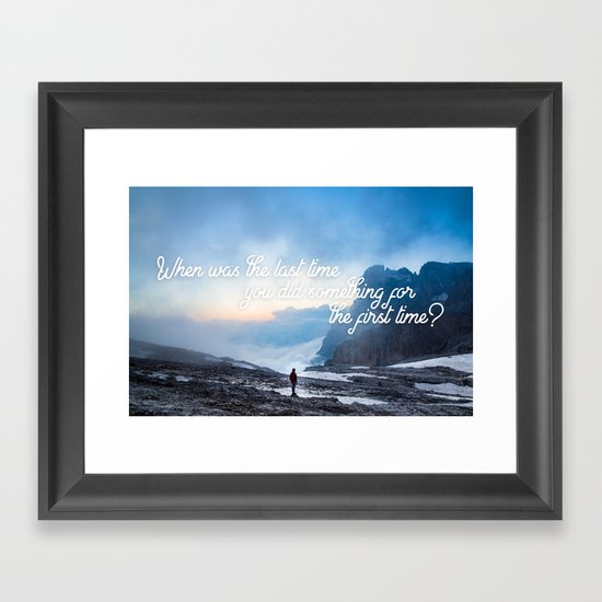 Last Time Framed Art Print