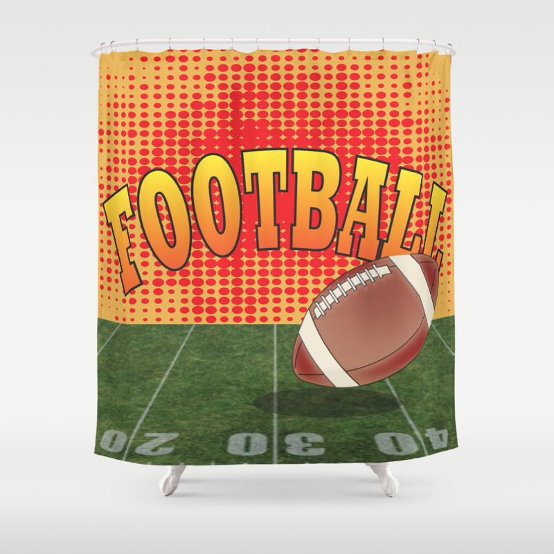 Football Shower Curtain By Donnasiegrist Society6