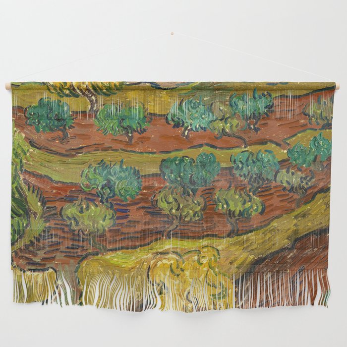 Vincent van Gogh "Olive trees on a hill" Wall Hanging