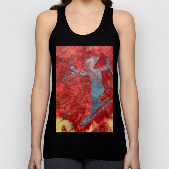Skiing into the abyss Tank Top