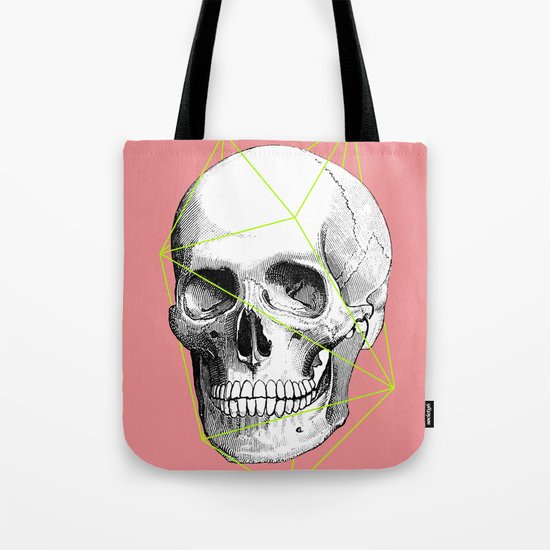 Geometric Skull Tote Bag