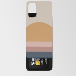 Minimal Retro Sunset - Neutral Android Card Case