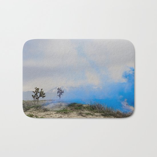 blue smoke Bath Mat