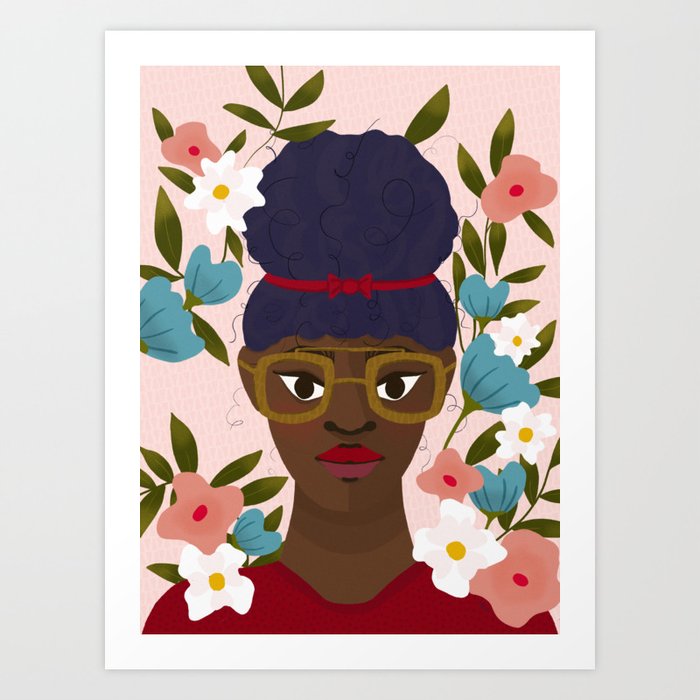 "Eve" Black Woman Portrait Art Print