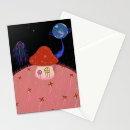 Fluffy Planet Stationery Card