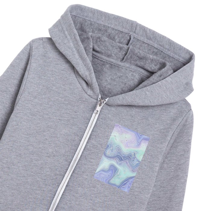 Crystal Strata Texture 12 Kids Zip Hoodie