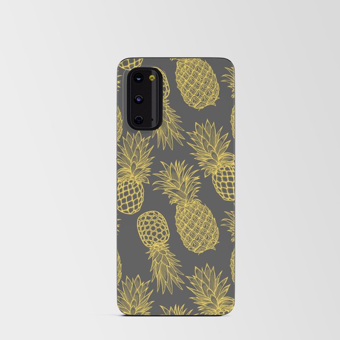 Fresh Pineapples Gray & Yellow Android Card Case