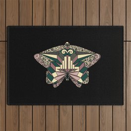 'Art Deco night butterfly' Outdoor Rug