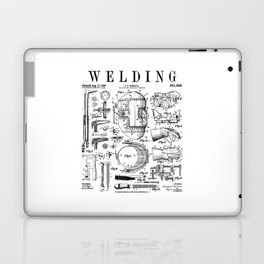 Welder Welding Mask Torch And Tools Vintage Patent Print Laptop Skin