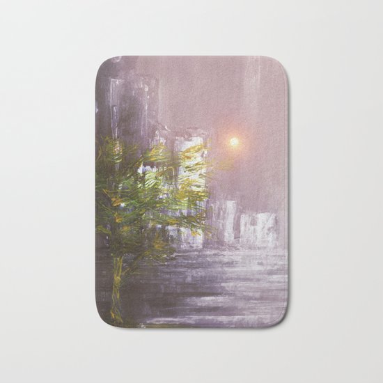 Sunset in the City Bath Mat