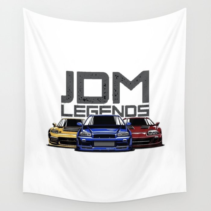 JDM Legends Wall Tapestry by Twistedesigns Society6