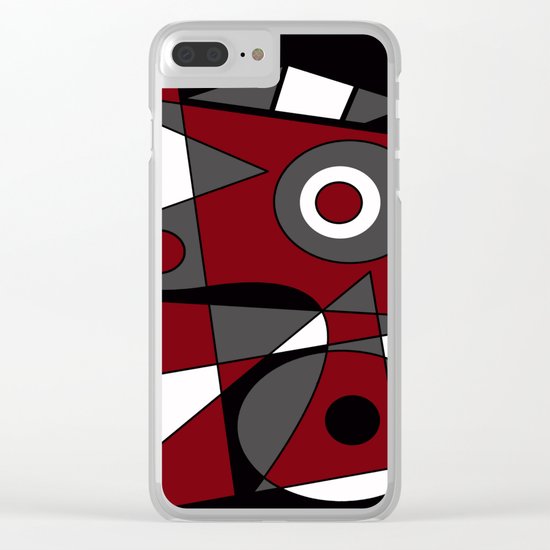 Abstract #185.2 Clear iPhone Case