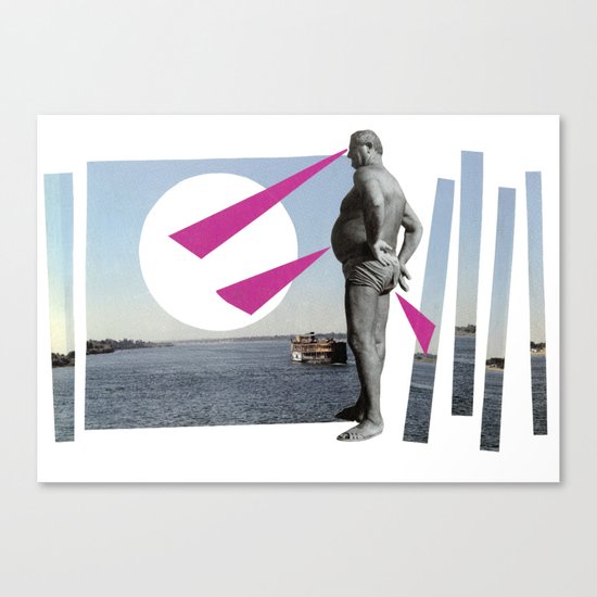 watching the hole in the horizon Canvas Print