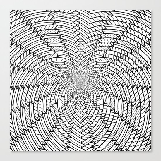 sweeping black and white 3 Canvas Print