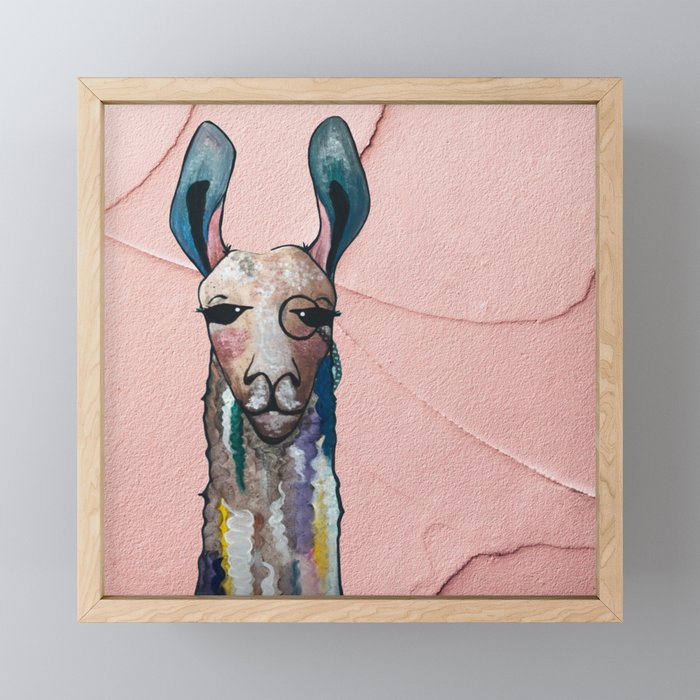 The Judgy Llama Framed Mini Art Print