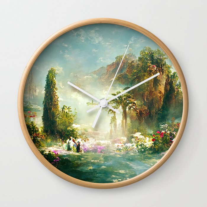 Garden of Eden Wall Clock