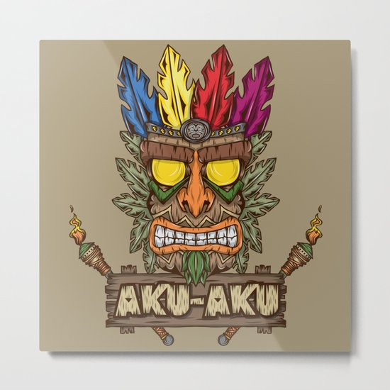 Aku-Aku (Crash Bandicoot) Metal Print