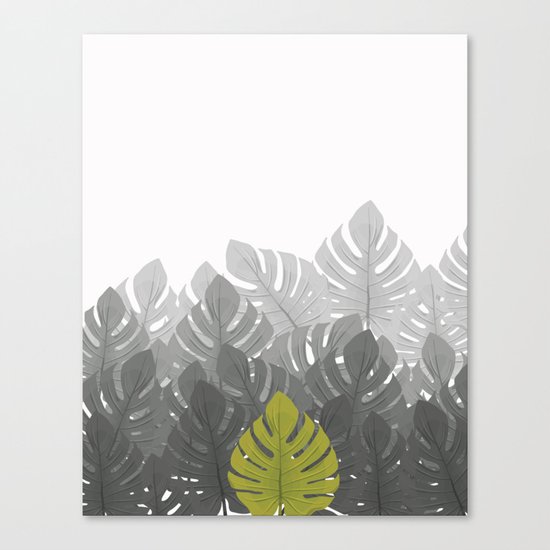 Tropical leaves 03 Canvas Print