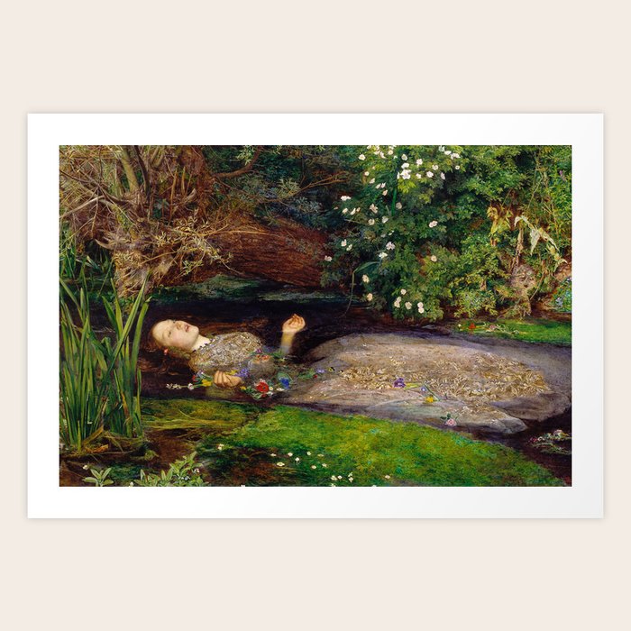 John Everett Millais Ophelia 1852 Art Print by Memento Mori Gallery