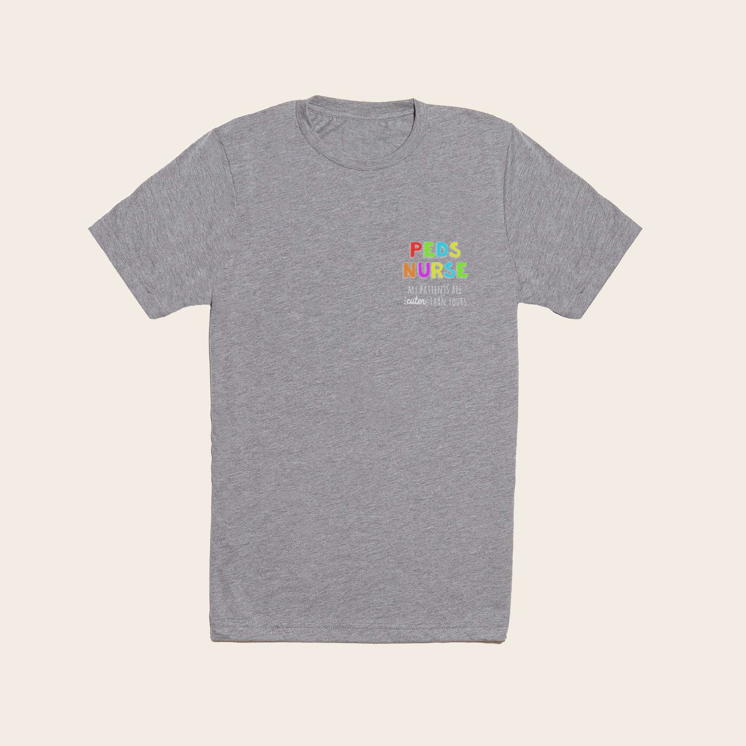 Pediatric Peds Nurse Colorful Funny Rn Design T Shirt by Noirty | Society6