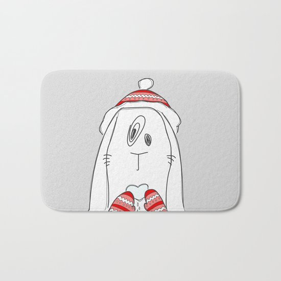 Winter Love Bath Mat