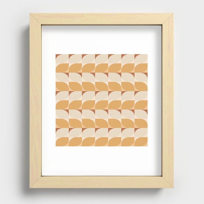Abstract Patterned Shapes XLIV Recessed Framed Print
