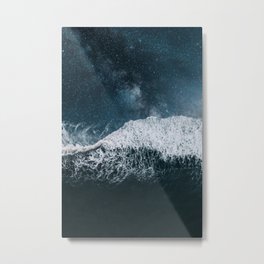 Space Wave Metal Print