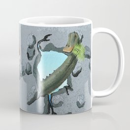 Two Dinosaurs Breaking Through a Wall Coffee Mug