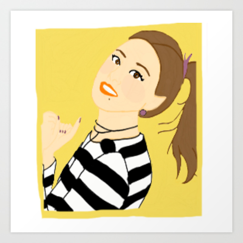 Knock Knock Chaeyoung Yellow Art Print By Deathlymad Society6