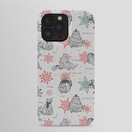 Christmas Chonks | White Pattern iPhone Case