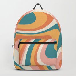Abstract Wavy Stripes LXIII Backpack