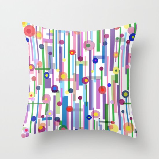 Plink (see also Plink Cherry and Plink Purple) Throw Pillow
