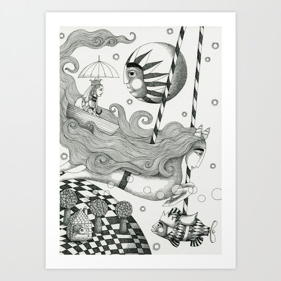 East of Blue Lake Art Print