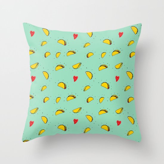 Taco Tuesday Throw Pillow