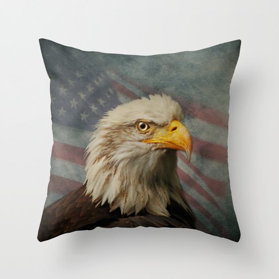 American Eagle Throw Pillow