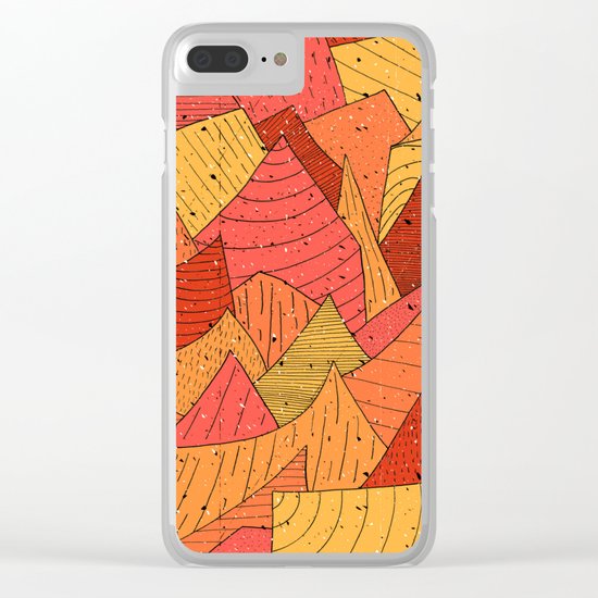 Pumpkin Slices Clear iPhone Case