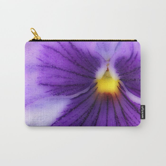 Paint Me A Pansy Carry-All Pouch