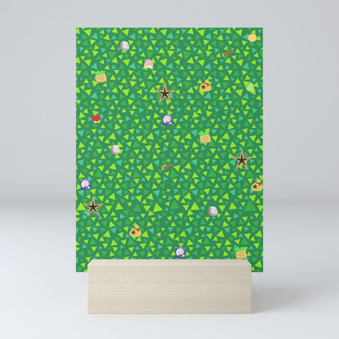 ac grass pattern Mini Art Print