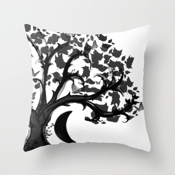 The Zen Tree Throw Pillow