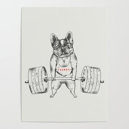 Frenchie Lift Poster
