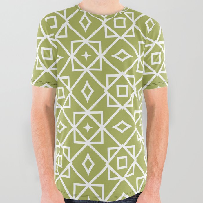 Seamless geometrical pattern. Vintage illustration.  All Over Graphic Tee