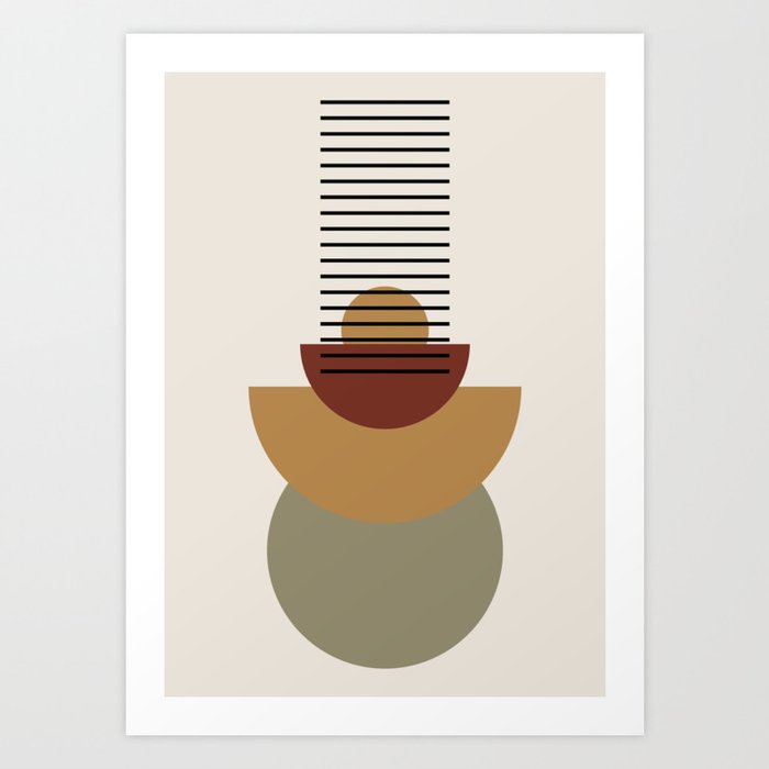 Mid century art 7 Art Print