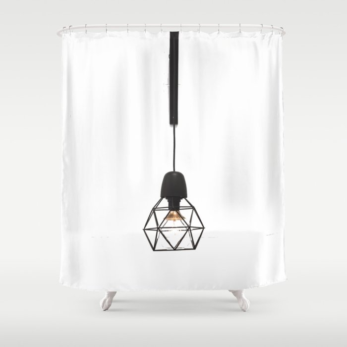 Modern Lamp (Color) Shower Curtain