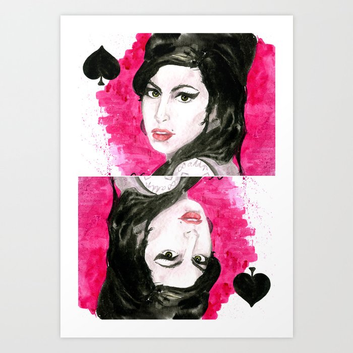 Queen of spades Art Print by Dash | Society6