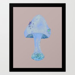 Heart Mushroom Art Print