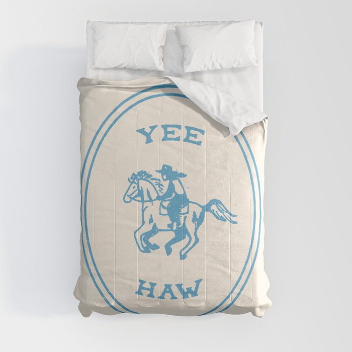 Yee Haw in Blue Comforter