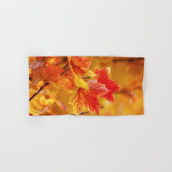 Colorful Leaves Hand & Bath Towel