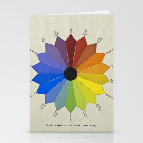 Antique Color Wheel  Stationery Cards