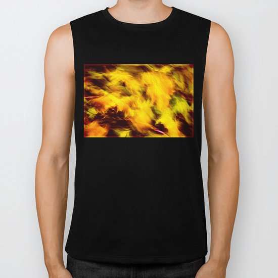 autumn fire Biker Tank