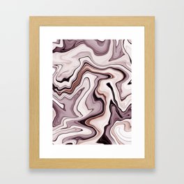 Earthy Marble Framed Art Print
